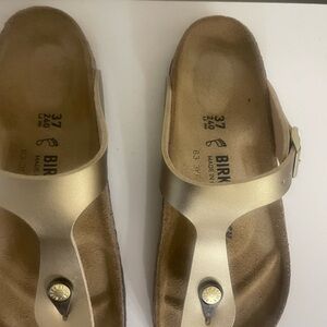 Birkenstock Gizeh Birko-Flor gold size 37